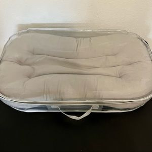 Snuggle Me Organic grey baby infant lounger